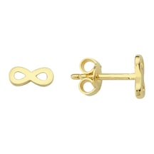Goldkupe 14 Ayar Altın Minik Sonsuzluk Küpe 0,59 Gr-1793