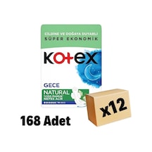 Kotex Natural Gece Hijyenik Ped 14'lü 12 Adet