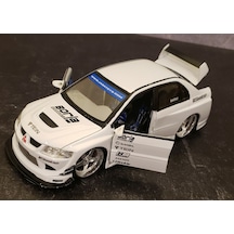 Mitsubishi Lancer Evolution Beyaz 1/24 Araba Diecast Model