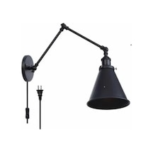 Riolight Akrobat Mafsallı Metal Hareketli Başlık Kablolu1,fişli1, Siyah