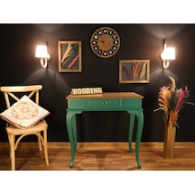 Wooding 80 Cm Çekmeceli Masif Yeşil Naturel Dresuar (548587140) Yeşil