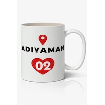 Adıyaman Baskılı Kupa Bardak Baskılı Kahve Kupa Bardak Beyaz