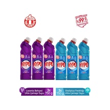 Ultra Çamaşır Suyu 3 Lavanta Ve 3 Okaliptus 750 Gr X 6 Adet 6'lı Set