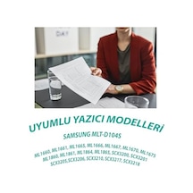 Ysy Ml1660 Ml1665 Mlt-d104s Ml1670 Ml1675 1500 1.5k Sayfa Verimli Çipli Muadil Toner Siyah