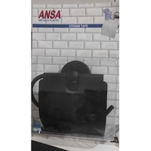 Paslanmaz Tuvalet Kağıtlık Kuğu Siyah ( Yapışkanlı & Vidalı )