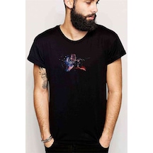 Sao Anime Baskılı Siyah Erkek Tshirt