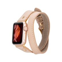 Apple Watch Uyumlu Deri Kordon 42-44-45mm Slim Dt Gt Nu1