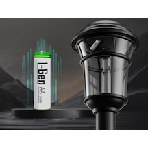 B112 8 Adet Aa 1100 Mah Şarj Edilebilir Kalem Pil 1.2v Ni-mh Şarjlı Pil Solar Aydınlatma Uyumlu
