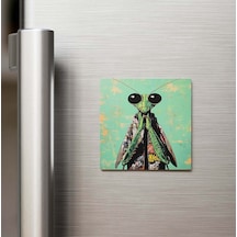 Mantis - Peygamber Devesi - Güneş Gözlüklü Style - Buzdolap Magneti - 9x9 Cm