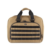 Nolashop Vav Taciness Tactical Laptop Ve Evrak Çantası Bej Siyah
