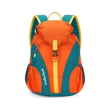 Silkroadselect Çift Tarzı Sırt Çantası Rahat Bisiklet Yürüyüş Spor Sırt Çantası Büyük Kapasiteli Su Geçirmez Açık Dağcılık Çantası 1a3s5f Gri - Turuncu