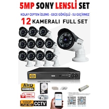 Ids - 12 Kameralı 1080P Fullhd 5Mp Sony Lensli Kamera Seti - 2015