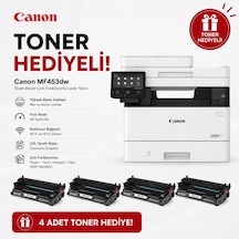 Canon İ-sensys Mf453dw Mono Wi-fi + Tarayıcı + Fotokopi Çok Fonksiyonlu Lazer Yazıcı + 4 Uyumlu Toner