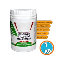 Yalıtım Malzemesi 1 Kg Beyaz Renk Su Sızdırmaz Elastik Boyanabilir Rutubet Nem İzolasyon Yalıtımı