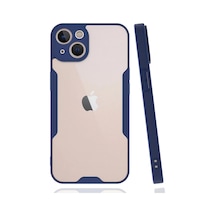 Newface Apple iPhone Uyumlu 14 Plus Kılıf Platin Silikon - Lacivert