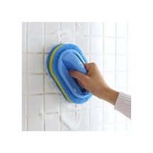 Katlı Sünger Fırça, Mutfak Ve Banyo İçin Pratik Kullanım Açık Ahşap