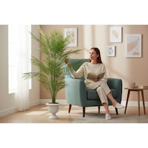 130 Cm Yapay Areka Nergiz Saksı Dekoratif Ağaç Çok Renkli