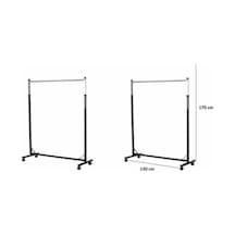 Vitrinraf Tekerlekli Stand Askılık (Esek) Stant Askılık