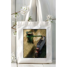 Art Hediye Farming Smilator Oyun Baskılı Omuz Çanta Kişiye Özel Model 8 Çok Renkli