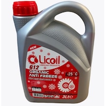 Licoil Antifriz G12 -25C 3 Litre. 3Kg-15Kg-16Kg Mevcut