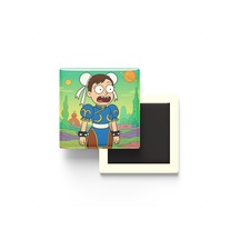 Chun-li - 9x9 Cm Baskılı Kare Buzdolap Magneti
