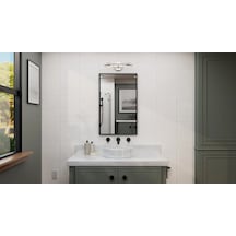 Riolight Modern,vintage Krom 2xe27 Duylu Ayna Üstü Metal Duvar Aplik Rio Light