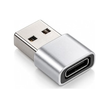 Usb To Type-c Dönüştürücü Adaptör Usb-a Erkek To Usb-c Dişi Çevirici, Tak Çalıştır Kompakt Metal Gövde, Telefon Tablet Bilgisayar Ve Type-c Cihazlar İçin Usb C Adaptör