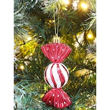 Yılbaşı Ağacı Süsü Şeker Figürlü Ağaç Süsü 11 Cm 2'li Ağaç Süsü