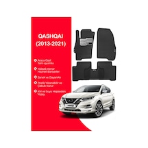 Qashqaı 2013-2021 Uyumlu Hücreli Yüzey Eva Paspas Seti Paspas Takımı Siyah Yüzey Siyah
