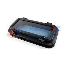 SEALUX PLASTİK DİKDÖRTGEN LUMBUZ 20X40 SİYAH