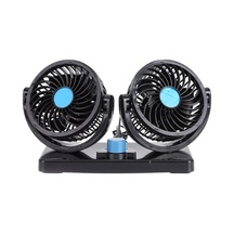 Araba Dashboard Soğutma Fanı Usb Elektrikli Çift Kafalı Soğutma Hava Sirkülatörü Güçlü Rüzgar 360 Derece Dönebilen Soğutucu