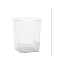Plastik Kare Viski Meşrubat Bardağı 220 Cc 10 Adet Diğer