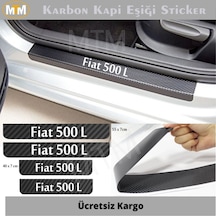 Fiat 500L Karbon Kapı Eşiği Sticker (4 Adet)