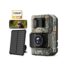 Juo 850ws Güneş Enerjili Fotokapan 48mp Full Hd Wifi Hareket Sensörlü Gece Görüşlü Ip66 Su Geçirmez Kamuflaj
