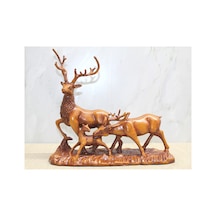 3 Adet Polyester Geyik Serisi Dekoratif Ürün Polyester Malzeme, Geyik Deseni, Alk3618 Model, Ev Dekoru Decorative Deer