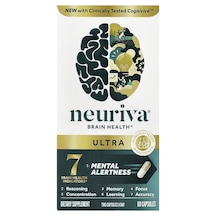 Neurıva Ultra Brain Brain & Cognitive Focus & Memory Phosphatidylserine B6-b12 Folate 60 Cap
