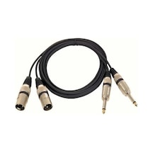 2 X Xlr Erkek 2X6.3Mm Mono Kablo 2 Metre