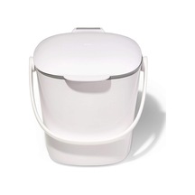 Oxo Good Grips Kompost Kovası, Beyaz, Koku Geçirmez Çöp Kutusu, Mutfak İçin, 2,8 L Genel