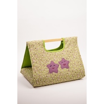 Fabric Craft Bag Borcam Taşıma Çantası Elyaf Dolgulu Yemek Taşıma Çantası Piknik Ve Fırın Kabı Yeşil