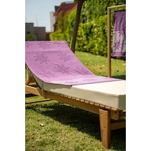 Menderes Home Cotton Collection Bukle Plaj Havlusu Çark Mor