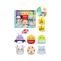 Micromallows Squishmallows Mini Yumuşak Peluş Oyuncak 6 Lı Figür Seti - 6 Cm - Model - 4 Çok Renkli
