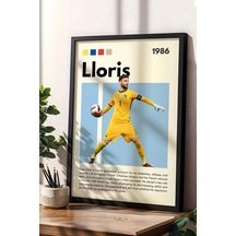 Hugo Lloris Çerçeveli Tablo - Dekoratif Çerçeveli Futbolcu Poster Tablo