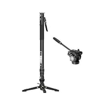 Yc Onion Pineta Pro Karbon Fiber & Fh60s Video Fluid Kafa Monopod Kit
