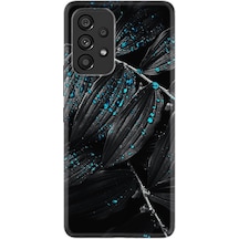Samsung Uyumlu A53 Kılıf Silikon Desen Foid Green 1643