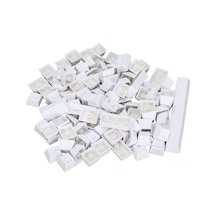 108 Tuş Universal Renkli Mekanik Klavye Tuş Takımı Kapağı Keycap Beyaz İngilizce Dizilimli