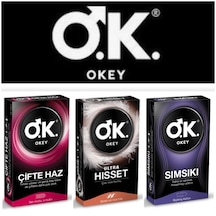 Okey Prezervatif Kondom Ultra Hisset - Sımsıkı - Çifte Haz 3 X 10'lu