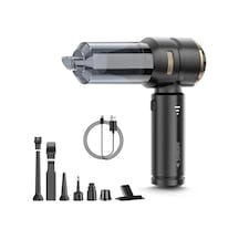 Shibumi Tornada 100 Watt 6000mah 16000pa Çekiş Gücü 8 Adet Başlıklı Şarjlı Güçlü Üfleme Araç İçi Süpürge