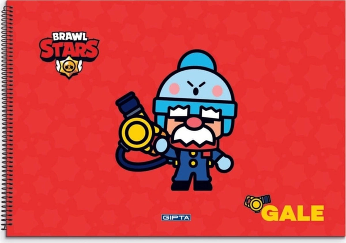 Brawl Star Spiralli Resim Defteri 17x24cm 15 Yaprak 5699 12 Li Paket