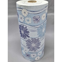 Aqua Mat Islak Zemin Anti Bakteriyel Kaydırmaz Çok Amaçlı Paspası 65 Cm Eninde 65 X 100 / Mavi