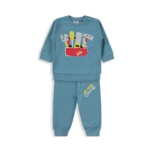 Civil Baby Tamir Aletleri Baskılı 6-18 Ay Takım - Mavi